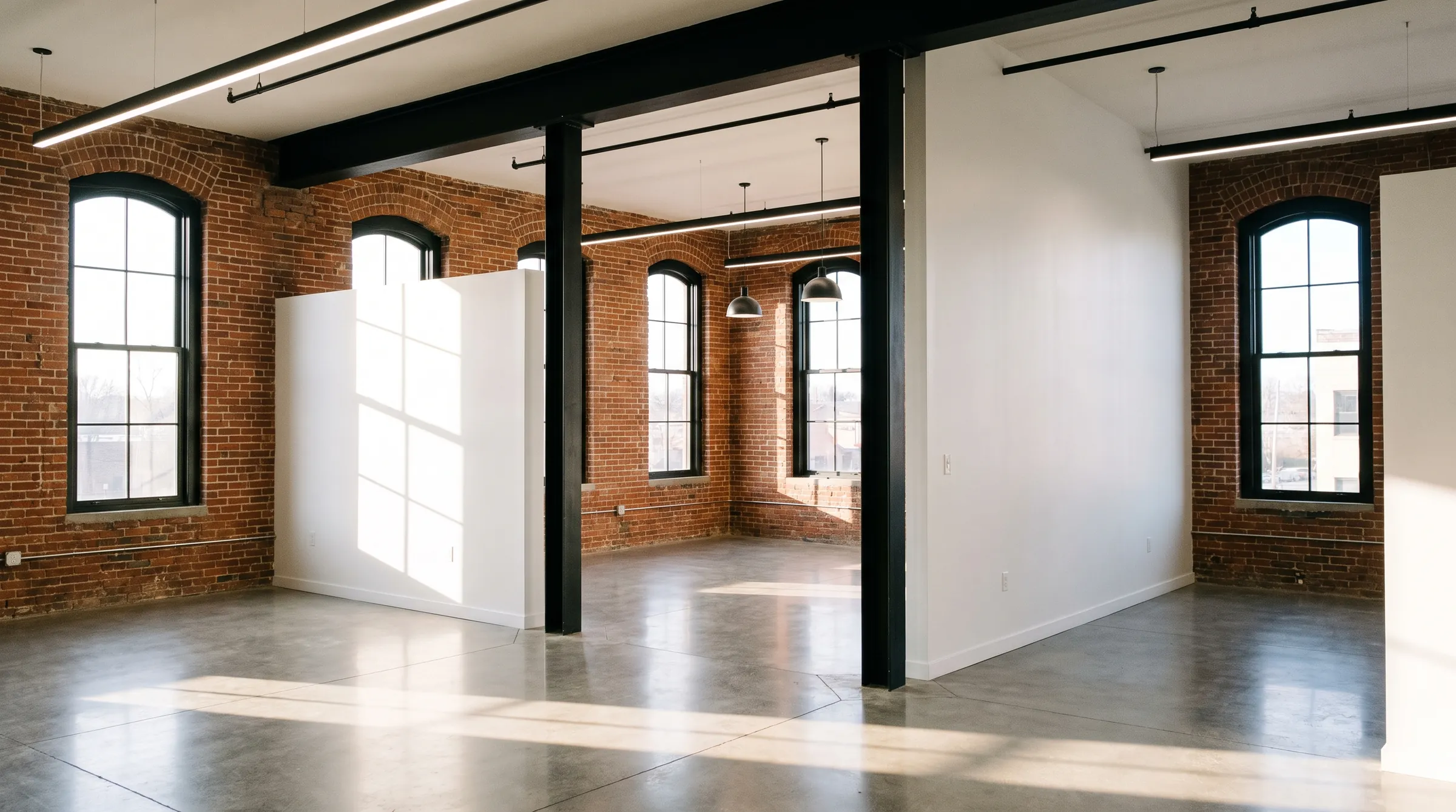 Historic brick building being converted into modern offices